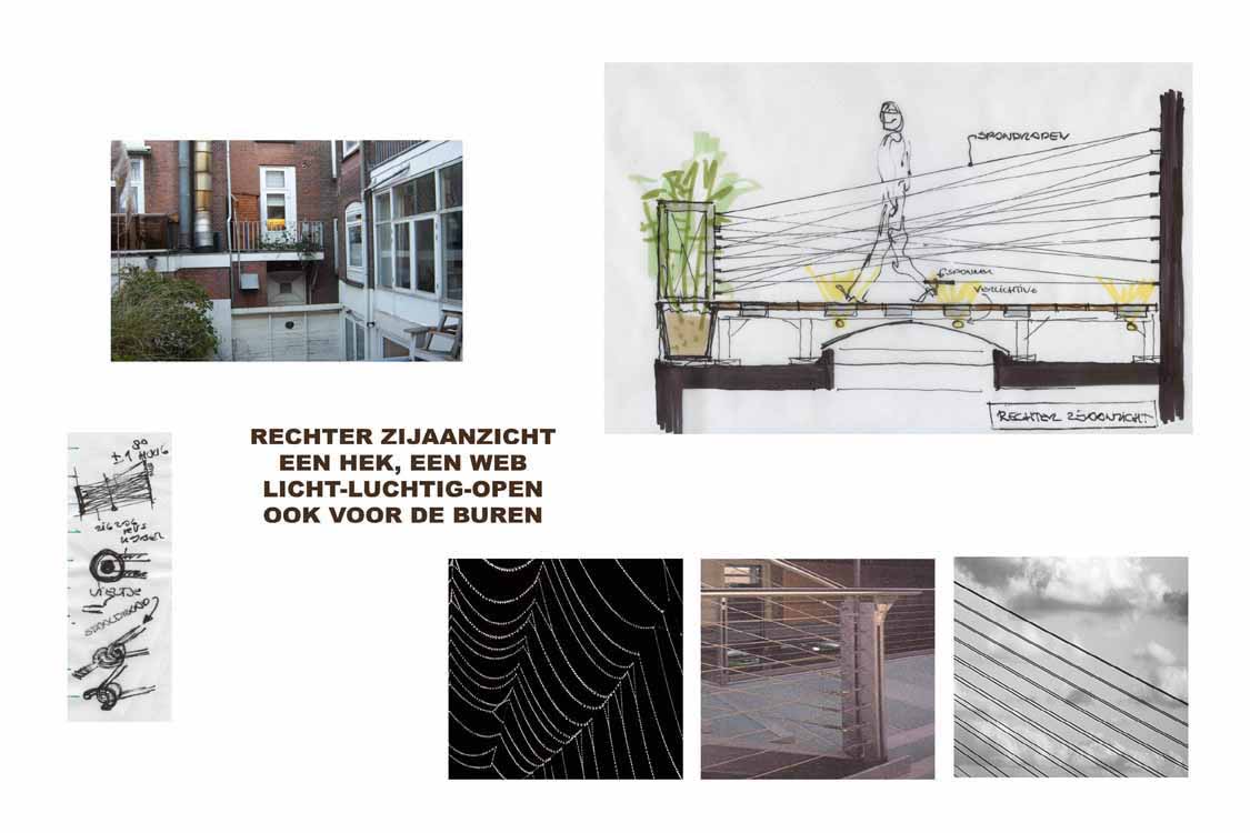 oplossing voor de rechter terras afscheiding